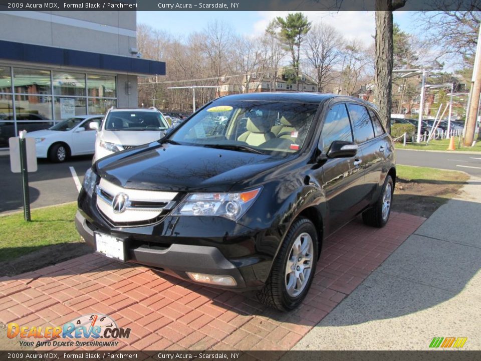 2009 Acura MDX Formal Black / Parchment Photo #1