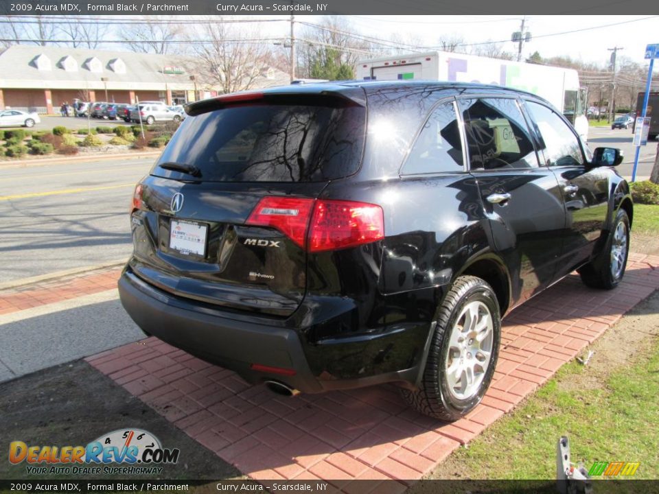 2009 Acura MDX Formal Black / Parchment Photo #5