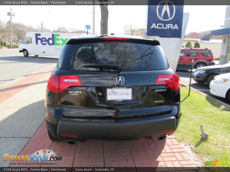 2009 Acura MDX Formal Black / Parchment Photo #6