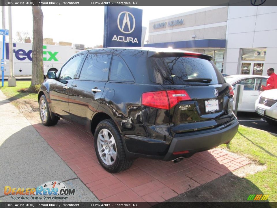 2009 Acura MDX Formal Black / Parchment Photo #7