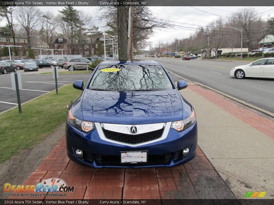 2010 Acura TSX Sedan Vortex Blue Pearl / Ebony Photo #2