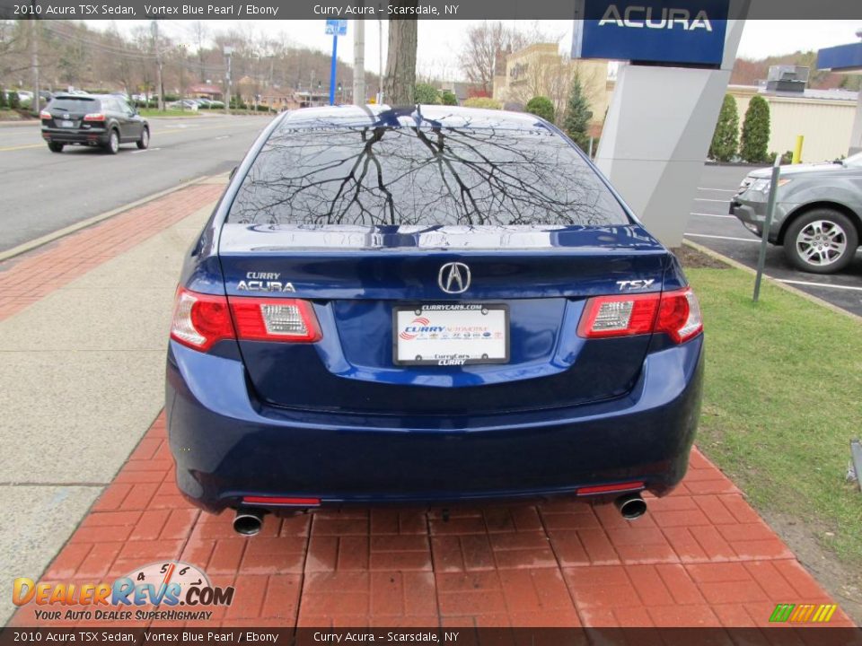2010 Acura TSX Sedan Vortex Blue Pearl / Ebony Photo #6