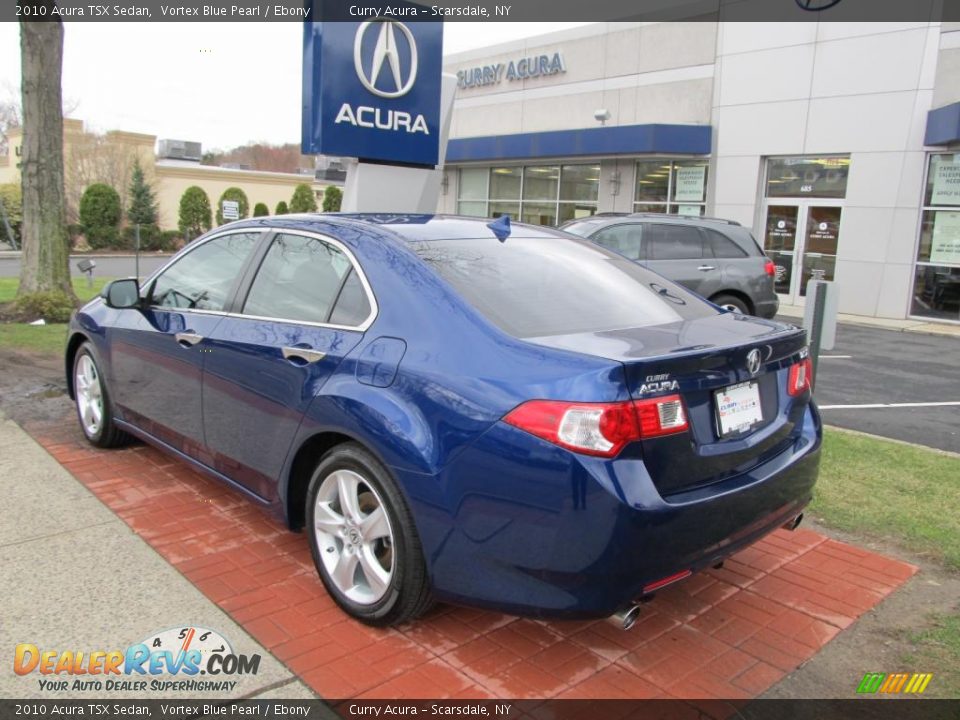 2010 Acura TSX Sedan Vortex Blue Pearl / Ebony Photo #7