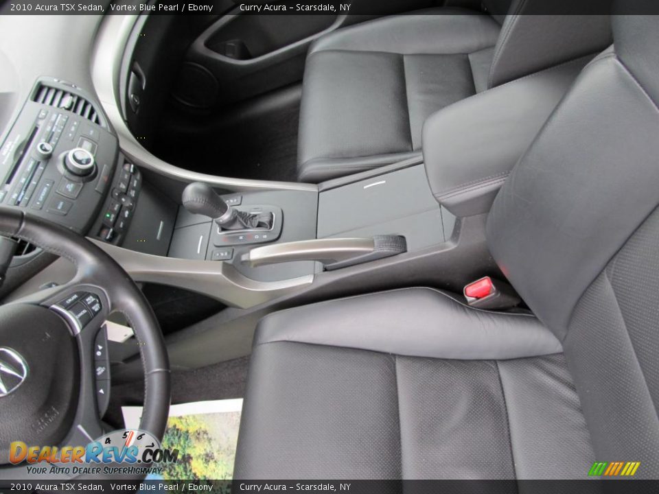 2010 Acura TSX Sedan Vortex Blue Pearl / Ebony Photo #14