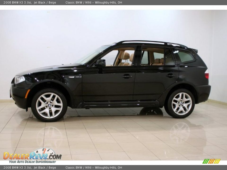 Jet Black 2008 BMW X3 3.0si Photo #4