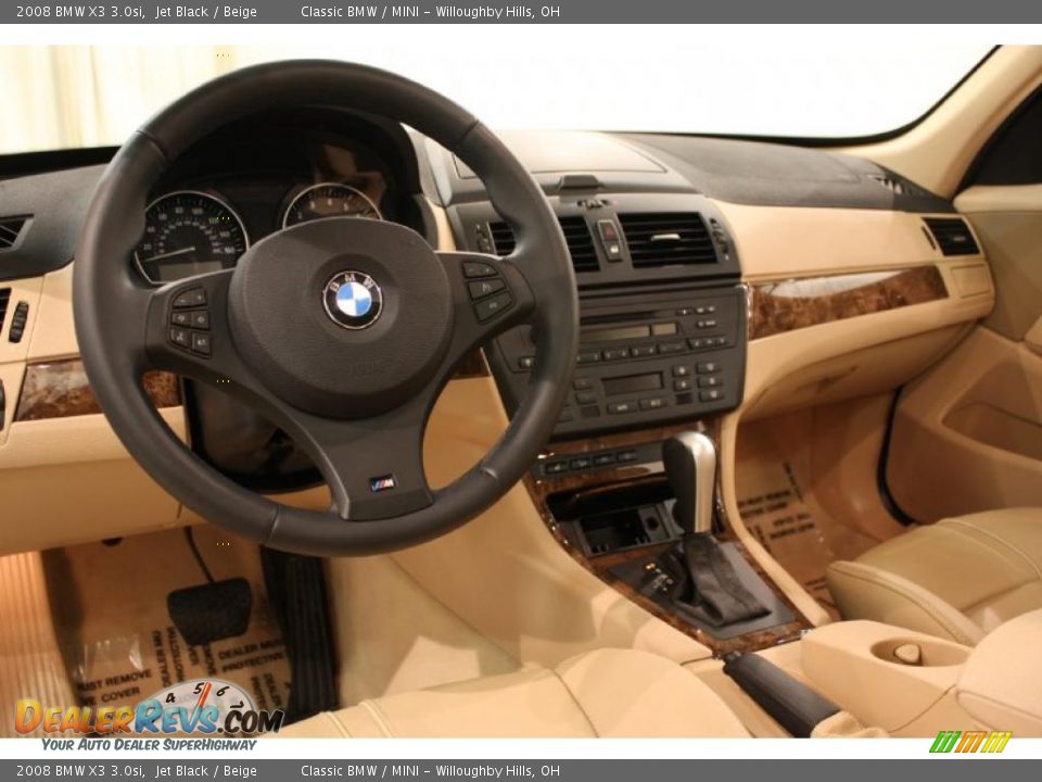 Beige Interior - 2008 BMW X3 3.0si Photo #9