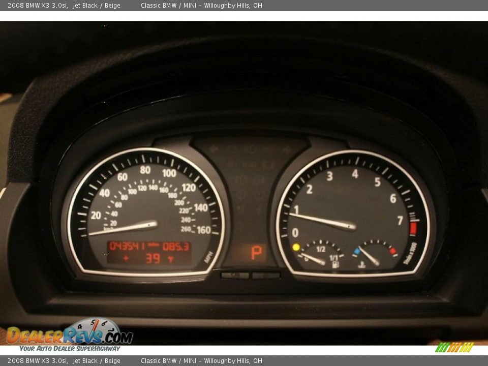 2008 BMW X3 3.0si Gauges Photo #11