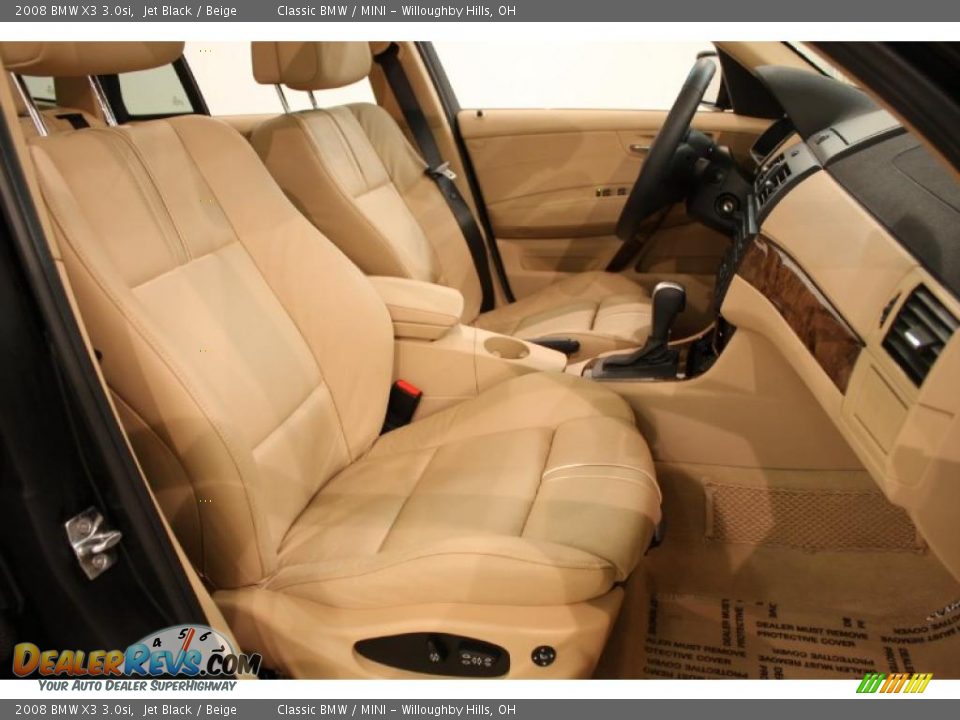 Beige Interior - 2008 BMW X3 3.0si Photo #14