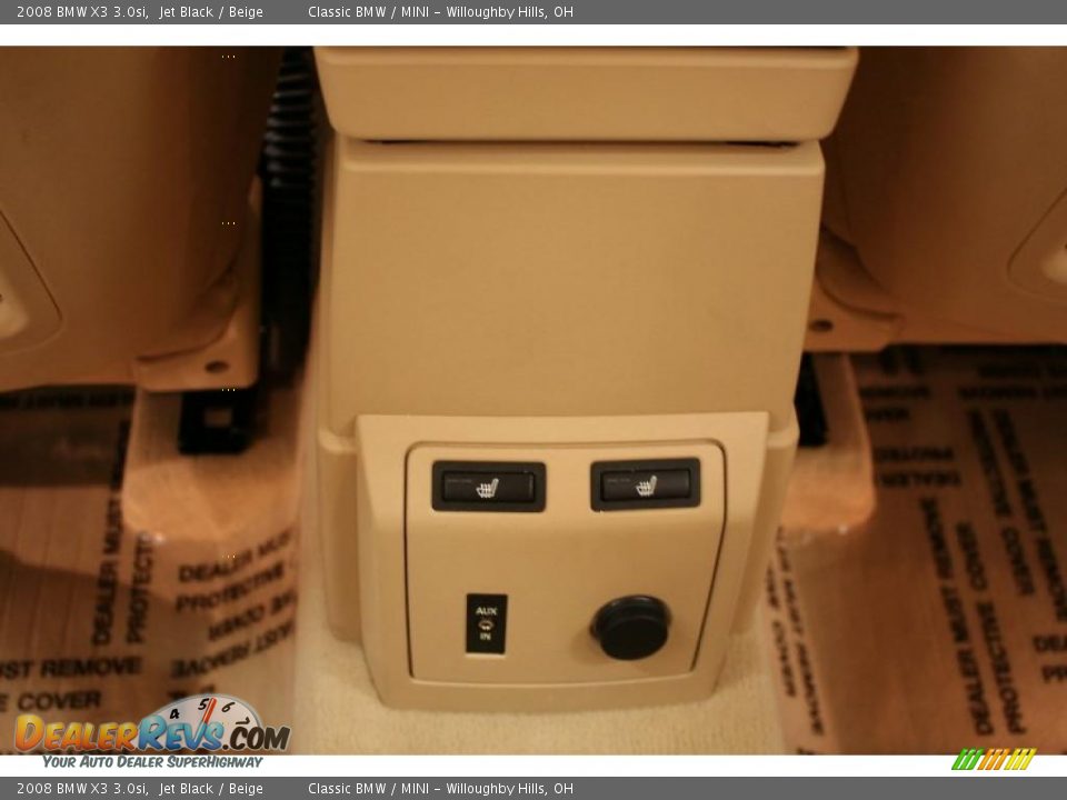 2008 BMW X3 3.0si Jet Black / Beige Photo #18