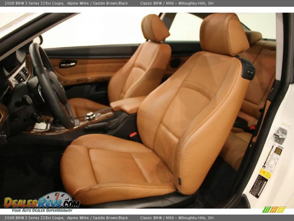 Saddle Brown/Black Interior - 2008 BMW 3 Series 328xi Coupe Photo #8