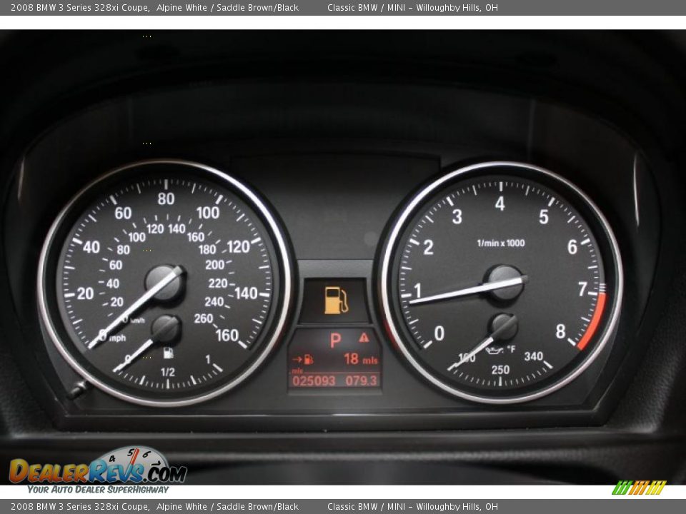2008 BMW 3 Series 328xi Coupe Gauges Photo #10