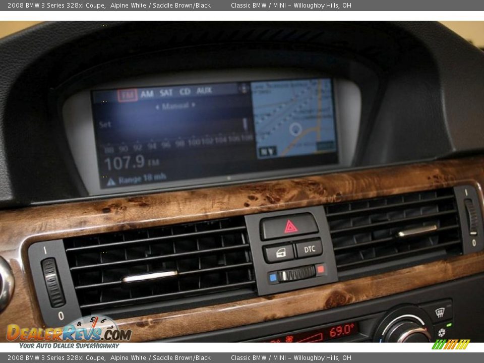 2008 BMW 3 Series 328xi Coupe Alpine White / Saddle Brown/Black Photo #15