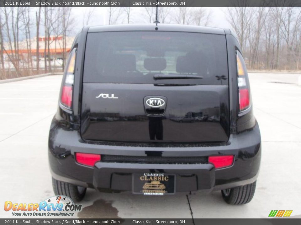 2011 Kia Soul ! Shadow Black / Sand/Black Houndstooth Cloth Photo #5