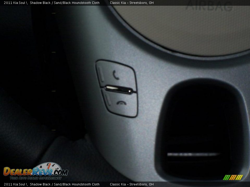 2011 Kia Soul ! Shadow Black / Sand/Black Houndstooth Cloth Photo #20