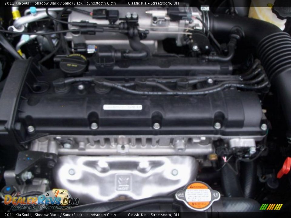 2011 Kia Soul ! Shadow Black / Sand/Black Houndstooth Cloth Photo #30
