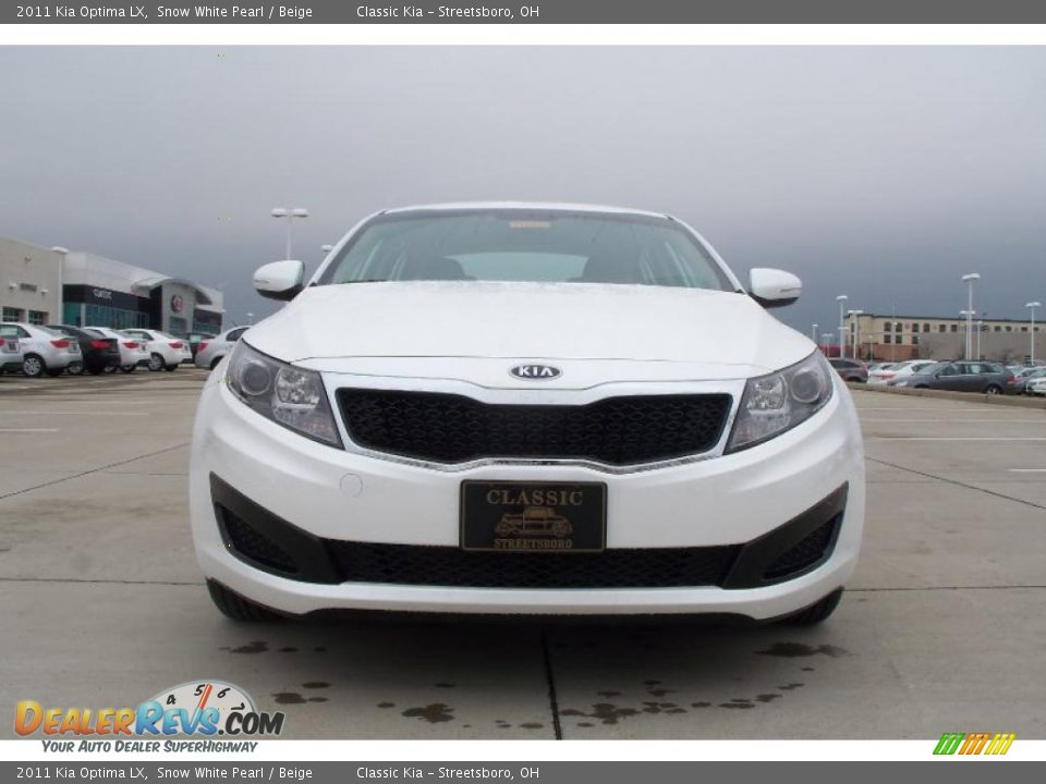 2011 Kia Optima LX Snow White Pearl / Beige Photo #2