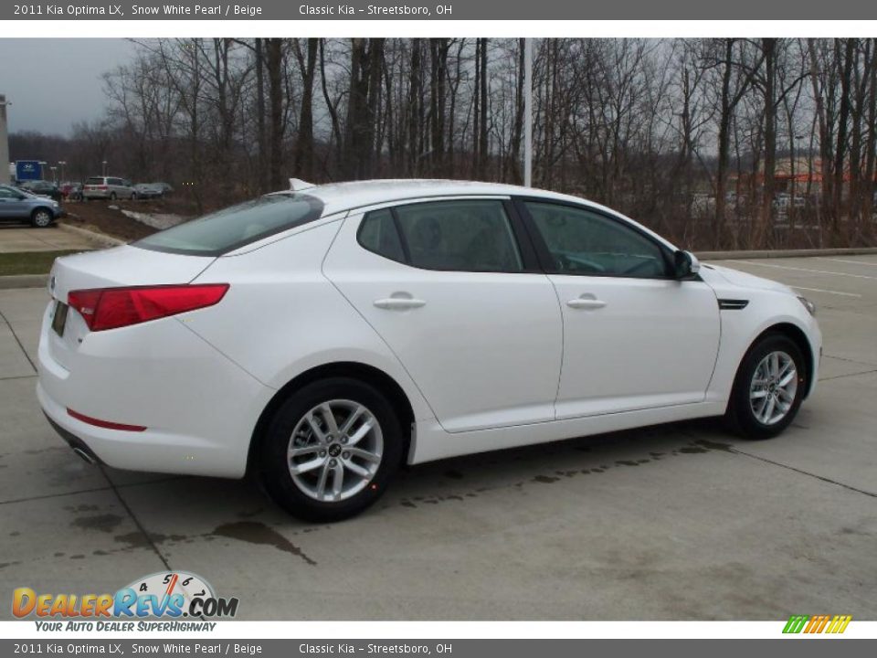 2011 Kia Optima LX Snow White Pearl / Beige Photo #6