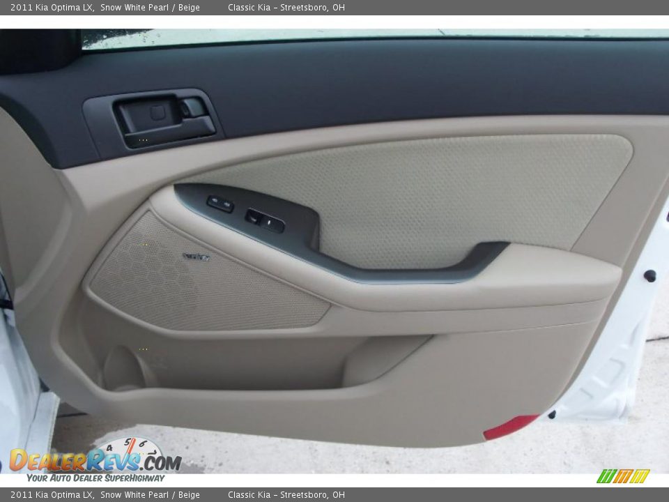 2011 Kia Optima LX Snow White Pearl / Beige Photo #10