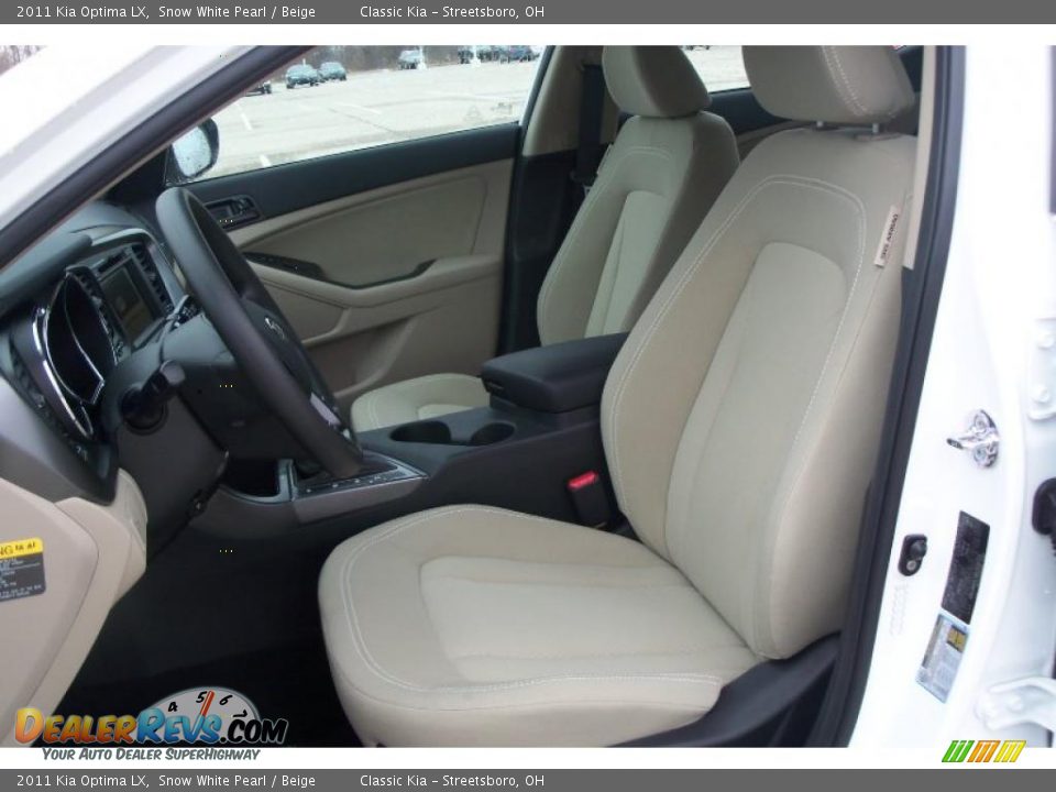 2011 Kia Optima LX Snow White Pearl / Beige Photo #12