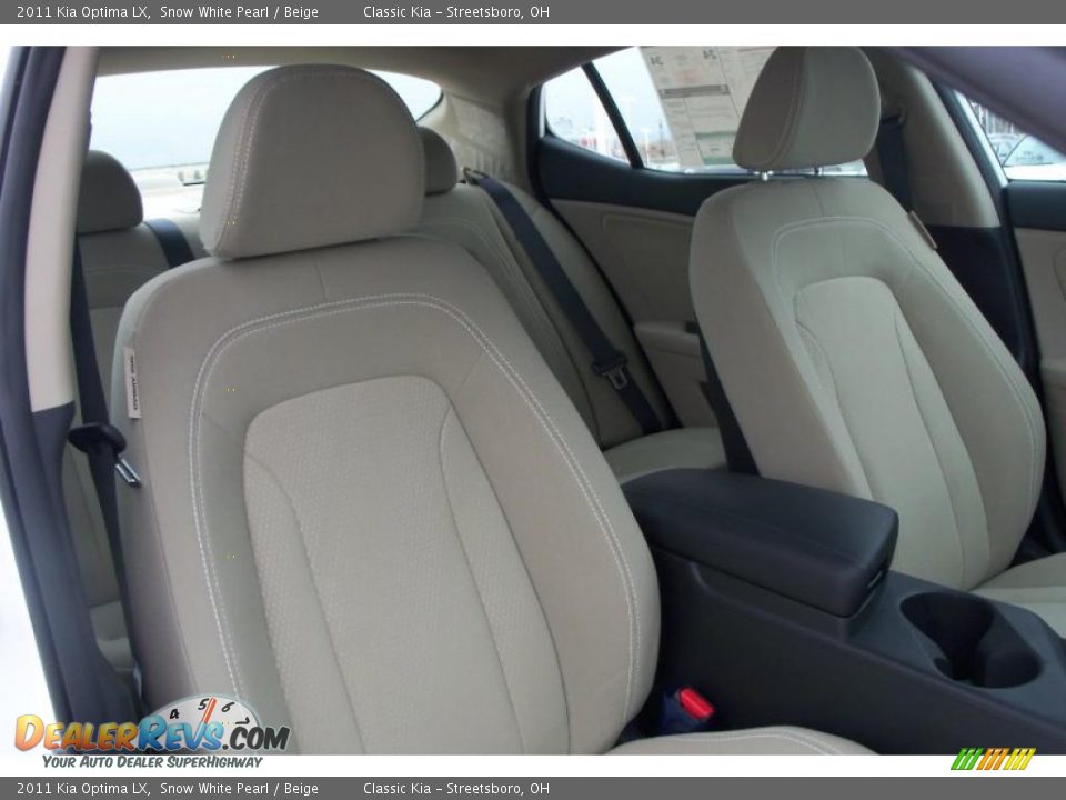 2011 Kia Optima LX Snow White Pearl / Beige Photo #13