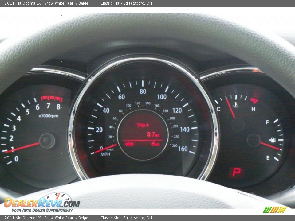 2011 Kia Optima LX Snow White Pearl / Beige Photo #16