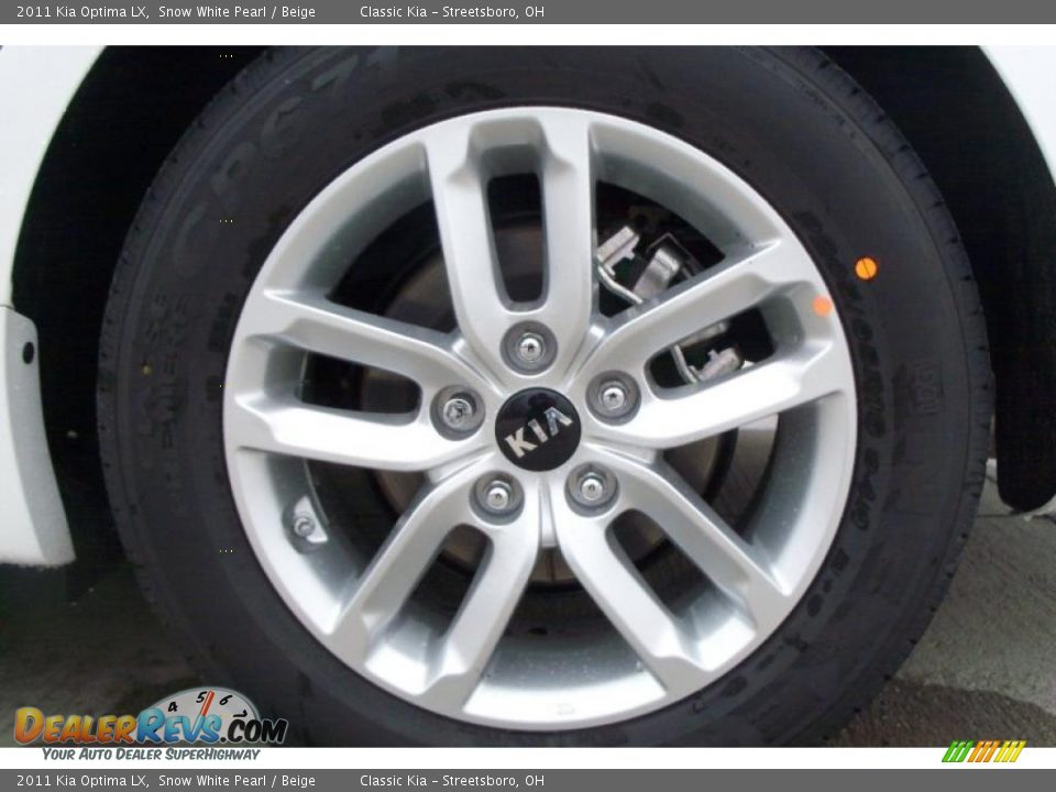 2011 Kia Optima LX Snow White Pearl / Beige Photo #28