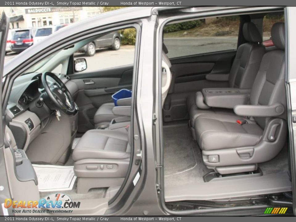 Gray Interior 2011 Honda Odyssey Ex L Photo 16 Dealerrevs Com