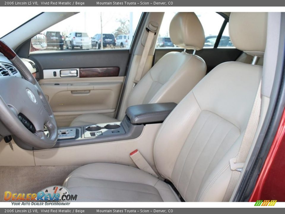 Beige Interior - 2006 Lincoln LS V8 Photo #9