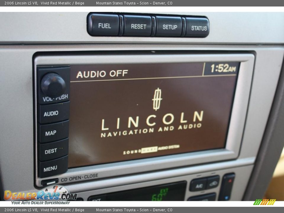 2006 Lincoln LS V8 Vivid Red Metallic / Beige Photo #20