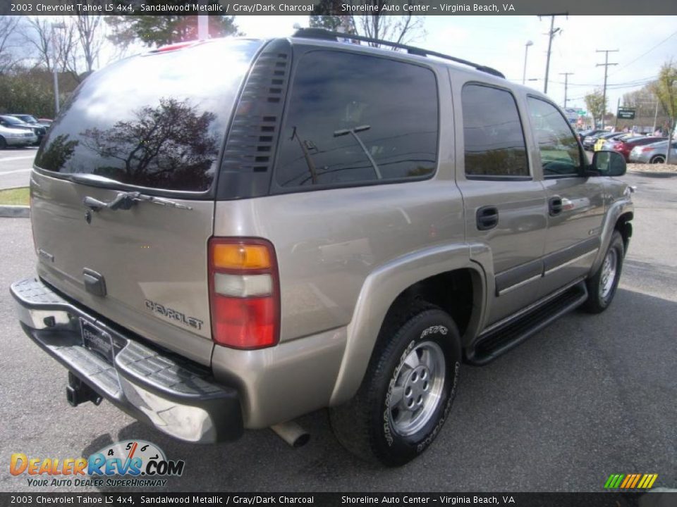 2003 Chevrolet Tahoe LS 4x4 Sandalwood Metallic / Gray/Dark Charcoal Photo #5
