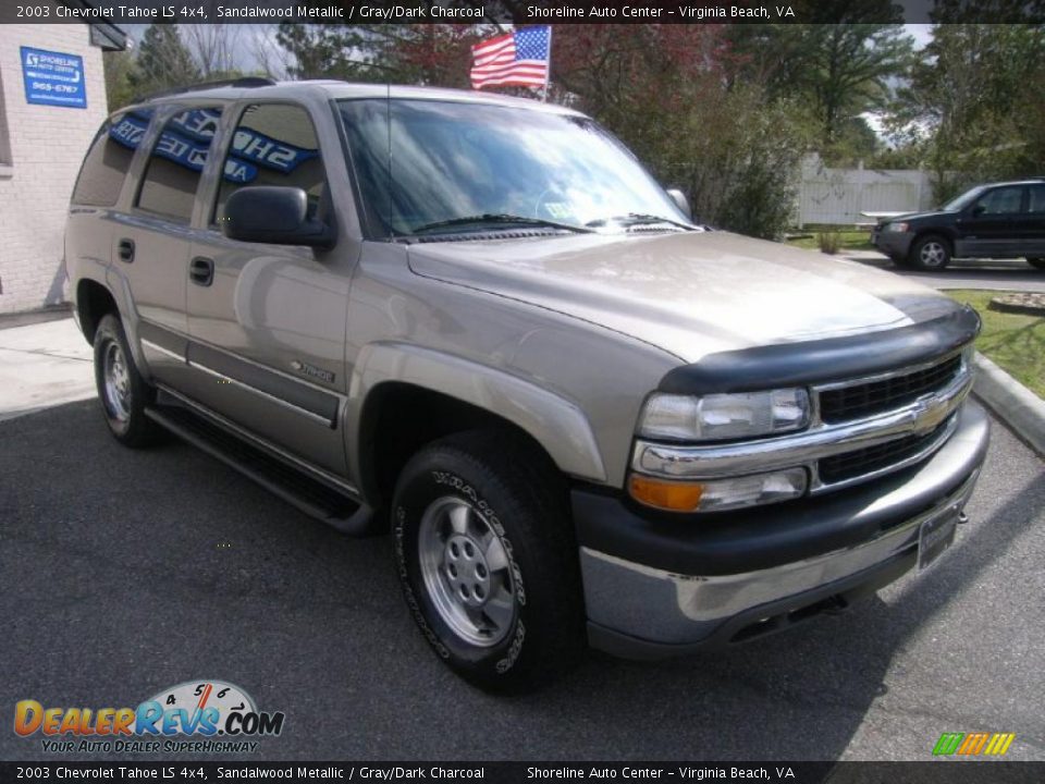 2003 Chevrolet Tahoe LS 4x4 Sandalwood Metallic / Gray/Dark Charcoal Photo #7