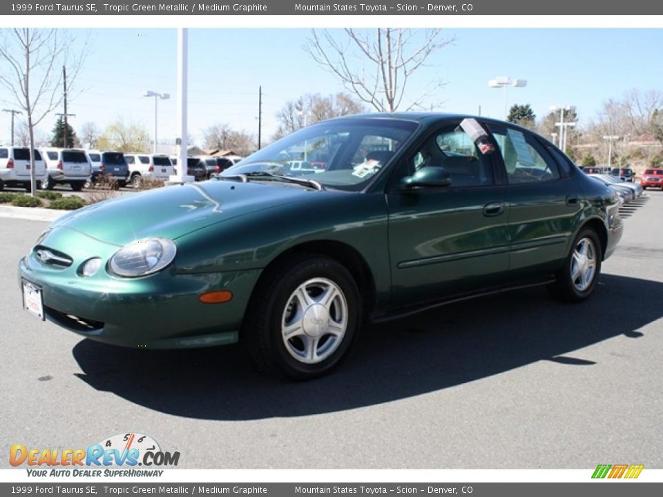 1999 Ford Taurus SE Tropic Green Metallic / Medium Graphite Photo #5
