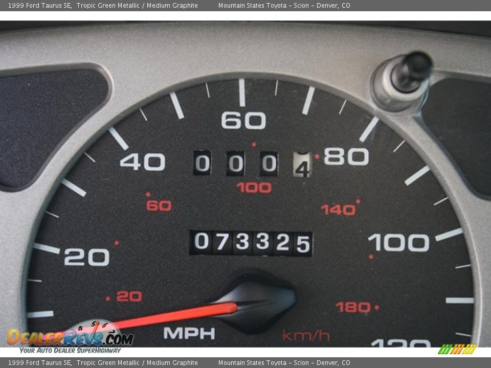1999 Ford Taurus SE Tropic Green Metallic / Medium Graphite Photo #7