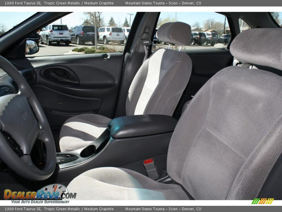 1999 Ford Taurus SE Tropic Green Metallic / Medium Graphite Photo #9