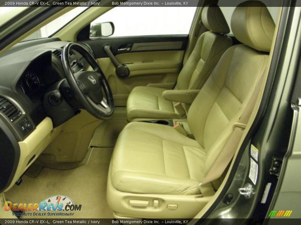 2009 Honda CR-V EX-L Green Tea Metallic / Ivory Photo #8