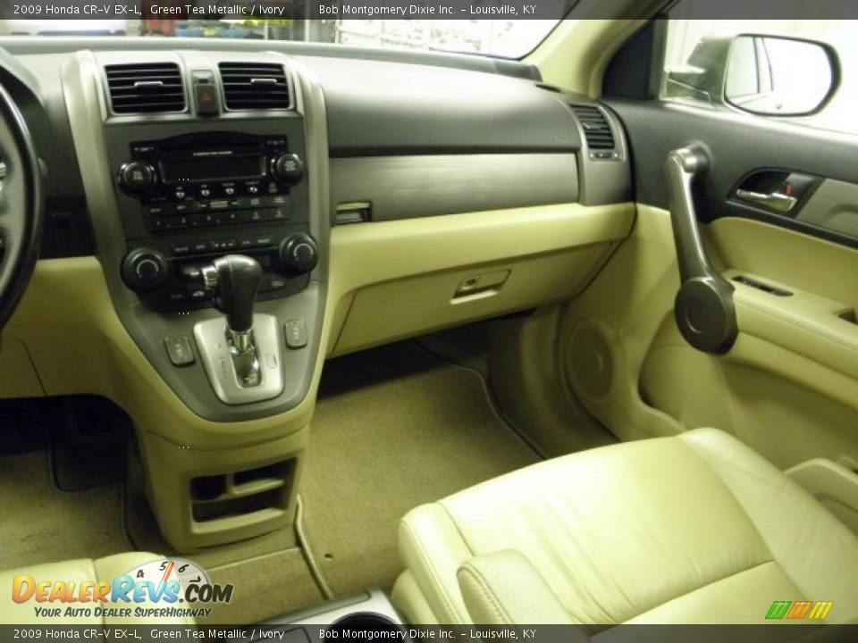 2009 Honda CR-V EX-L Green Tea Metallic / Ivory Photo #10