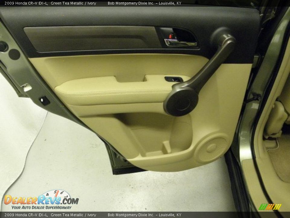 2009 Honda CR-V EX-L Green Tea Metallic / Ivory Photo #11
