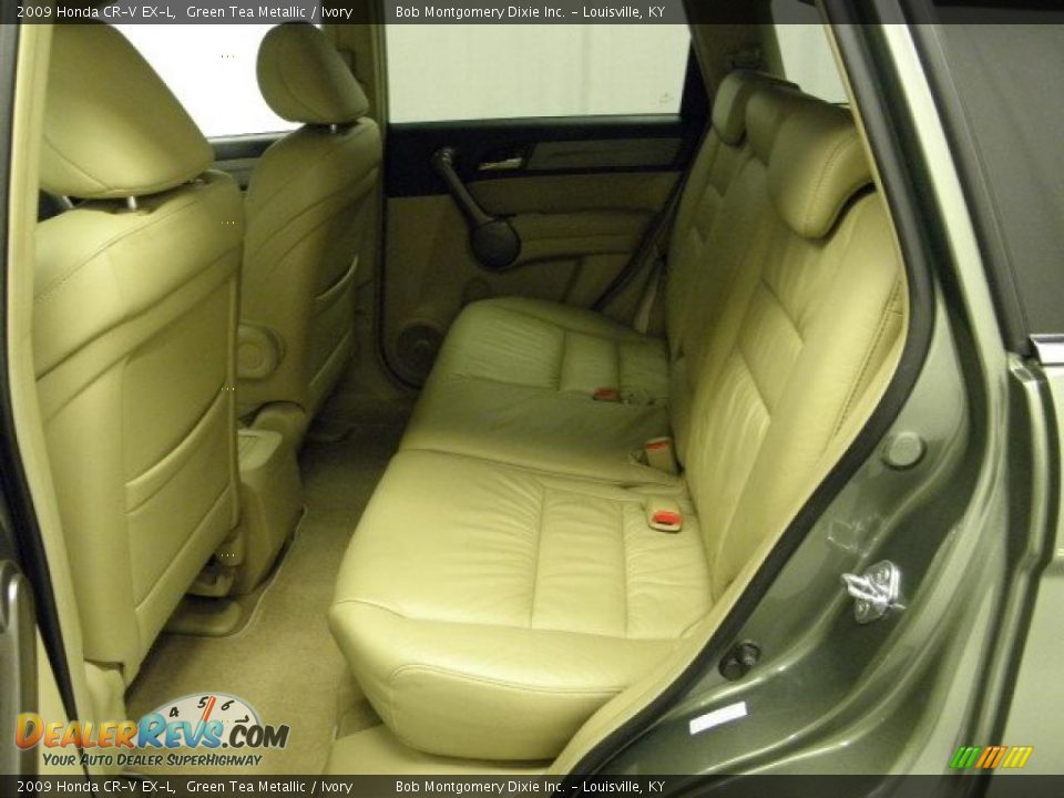 2009 Honda CR-V EX-L Green Tea Metallic / Ivory Photo #12