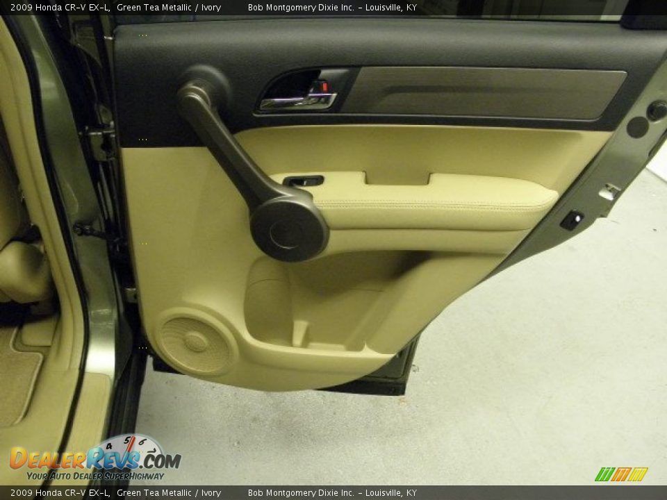 2009 Honda CR-V EX-L Green Tea Metallic / Ivory Photo #17