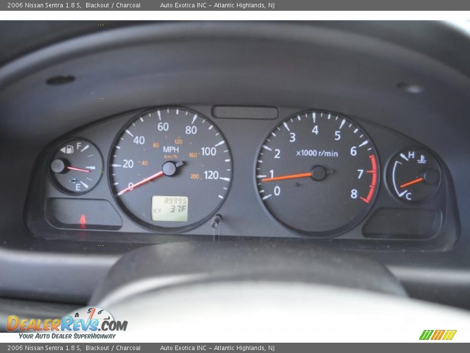 2006 Nissan Sentra 1.8 S Gauges Photo #11