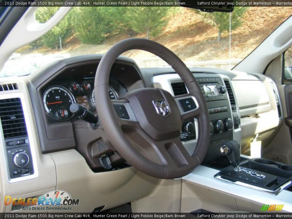 2011 Dodge Ram 1500 Big Horn Crew Cab 4x4 Hunter Green Pearl / Light Pebble Beige/Bark Brown Photo #5