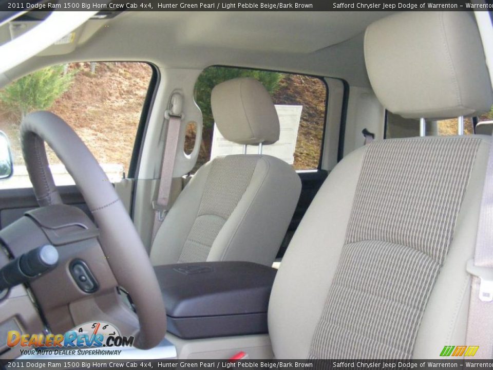 2011 Dodge Ram 1500 Big Horn Crew Cab 4x4 Hunter Green Pearl / Light Pebble Beige/Bark Brown Photo #6