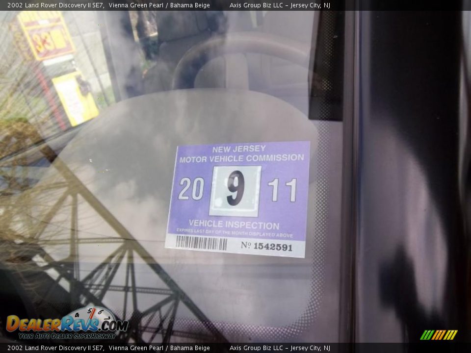 2002 Land Rover Discovery II SE7 Vienna Green Pearl / Bahama Beige Photo #25