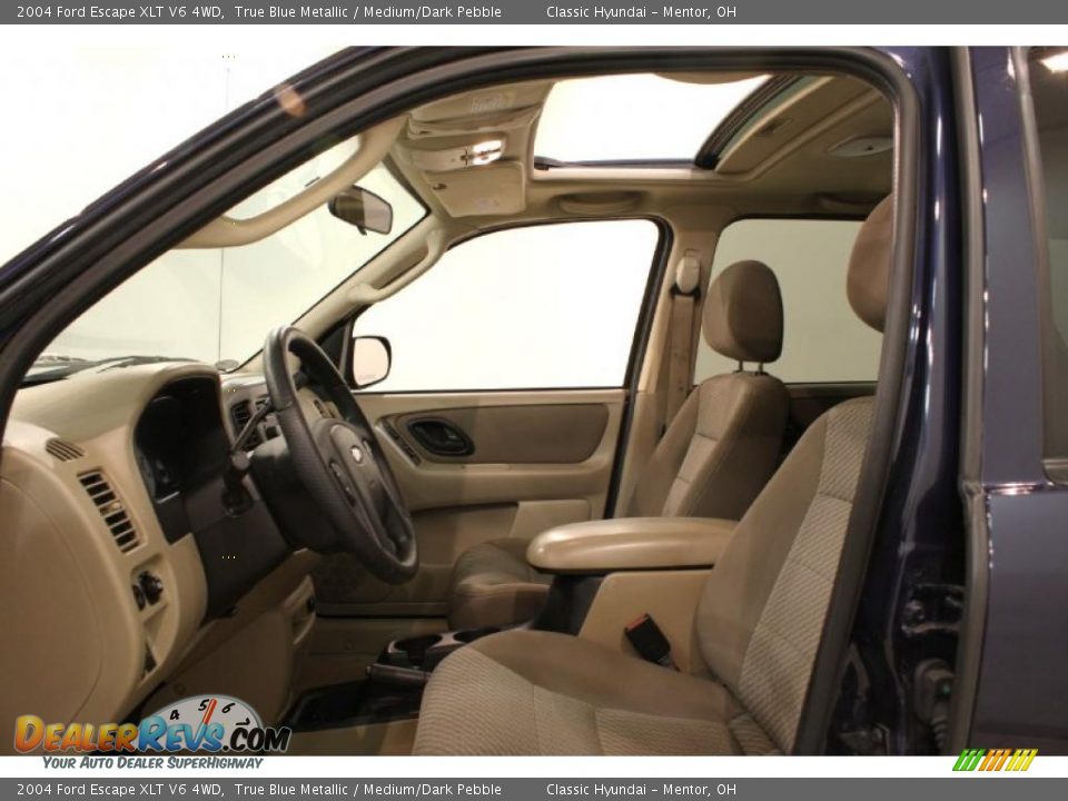 Medium/Dark Pebble Interior - 2004 Ford Escape XLT V6 4WD Photo #6