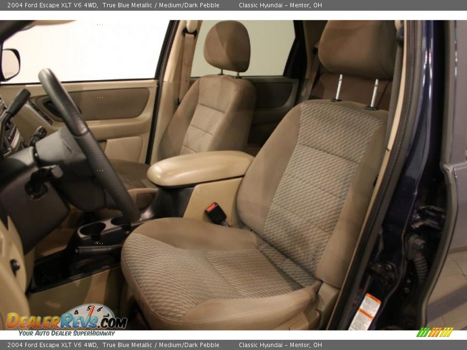 Medium/Dark Pebble Interior - 2004 Ford Escape XLT V6 4WD Photo #7