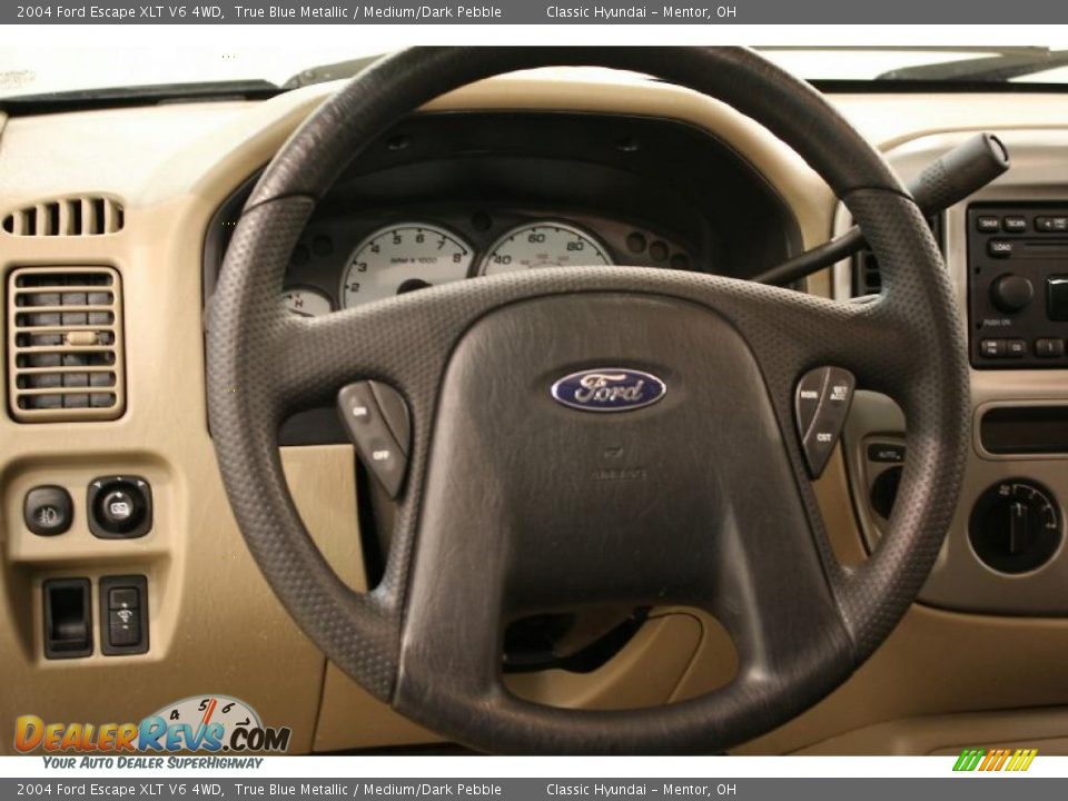 2004 Ford Escape XLT V6 4WD Steering Wheel Photo #9