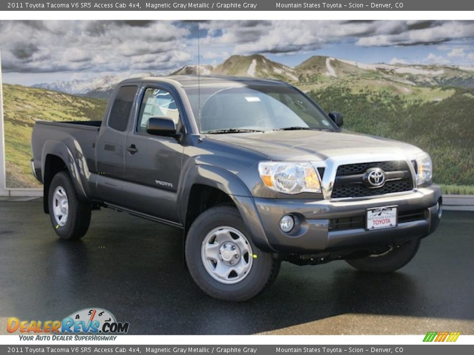 2011 Toyota Tacoma V6 SR5 Access Cab 4x4 Magnetic Gray Metallic / Graphite Gray Photo #1