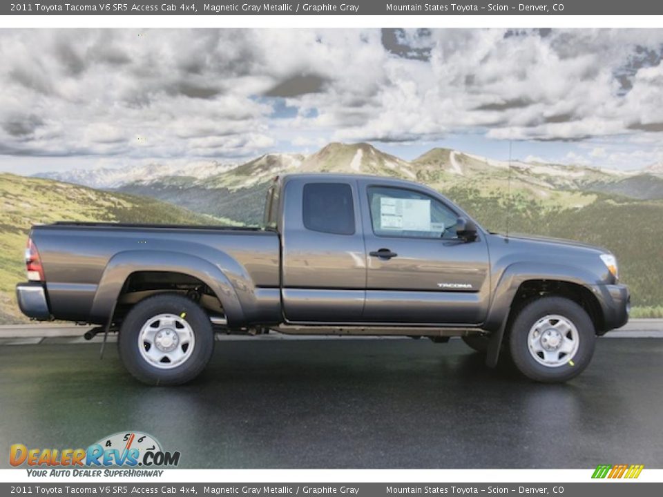 2011 Toyota Tacoma V6 SR5 Access Cab 4x4 Magnetic Gray Metallic / Graphite Gray Photo #2