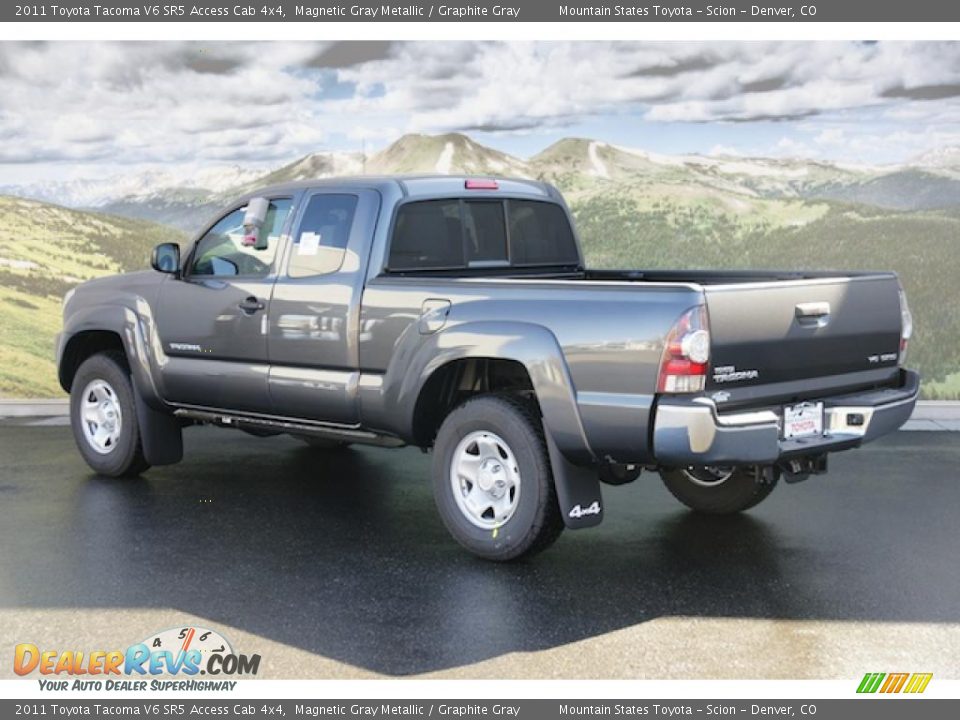 2011 Toyota Tacoma V6 SR5 Access Cab 4x4 Magnetic Gray Metallic / Graphite Gray Photo #3