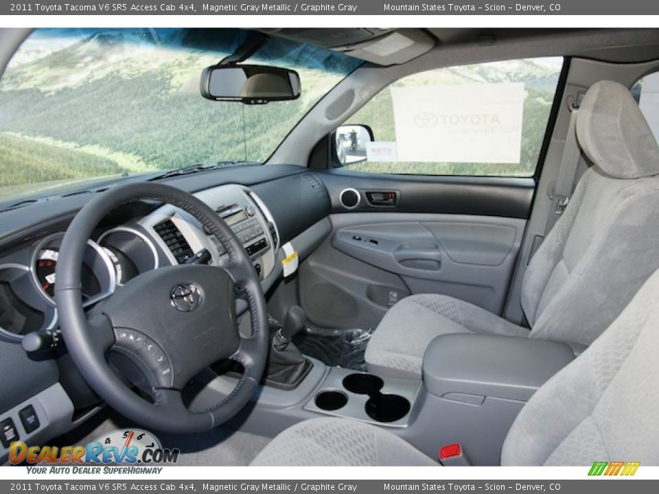 2011 Toyota Tacoma V6 SR5 Access Cab 4x4 Magnetic Gray Metallic / Graphite Gray Photo #4